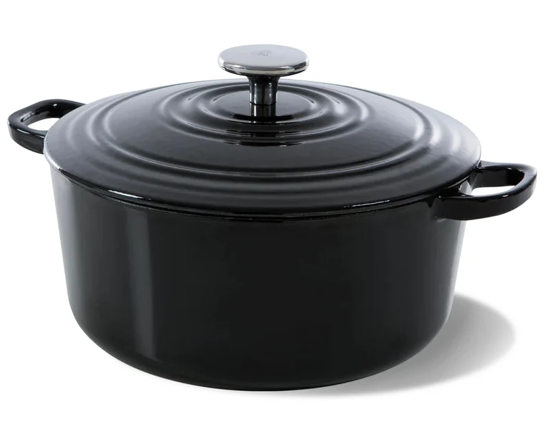 BK Bräter Bourgogne Jet Black Gusseisen ø 26 cm / 5,3 Liter - emaillierte Antihaftbeschichtung