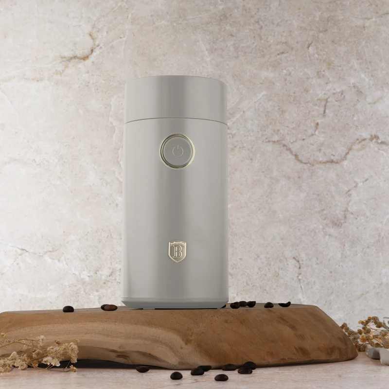 BerlingerHaus Elektrische Kaffeemühle / Kaffeebohnenmühle - Matt Crème - 150W