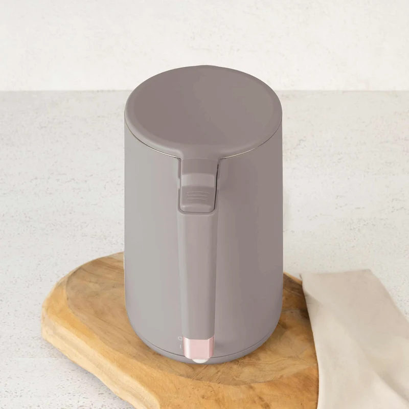 BerlingerHaus Wasserkocher Doppelwandig Taupe - 1,7 Liter - 1800W