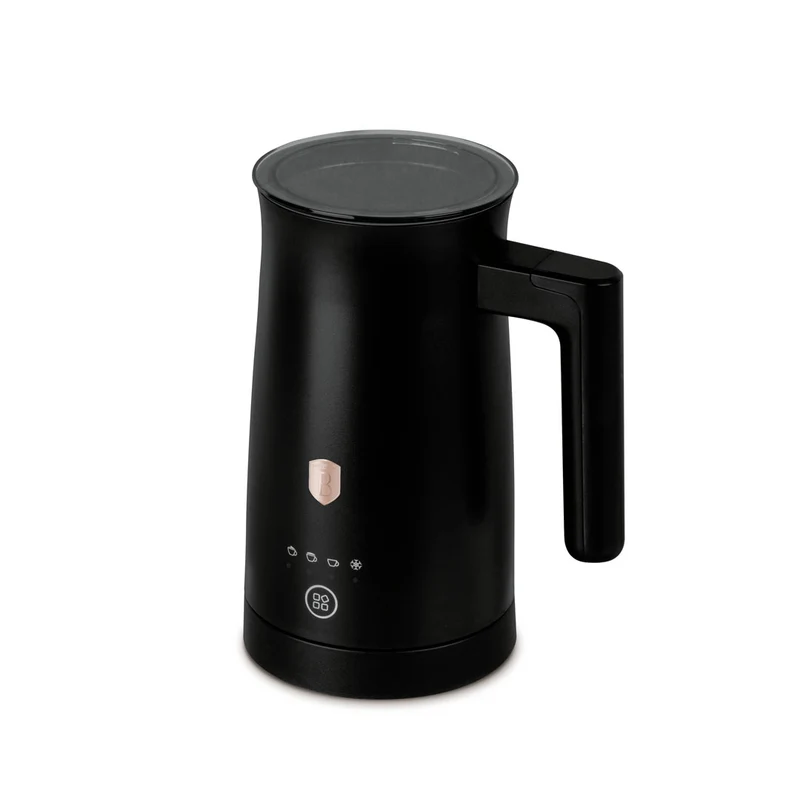 BerlingerHaus Elektrischer Milchaufschäumer 4-in-1 Schwarz Roségold - 160 ml