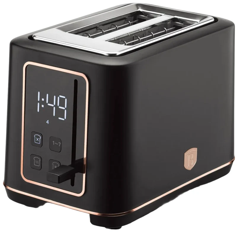 BerlingerHaus Toaster Digital Schwarz Roségold - 2 Schlitze - 870W