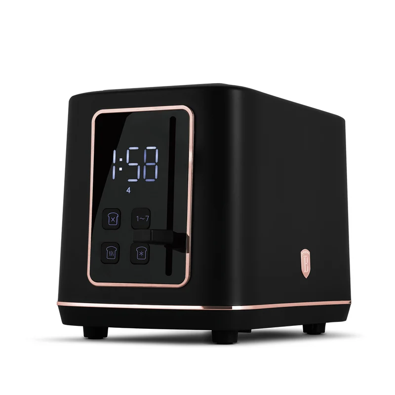 BerlingerHaus Toaster Digital Schwarz Roségold - 2 Schlitze - 870W