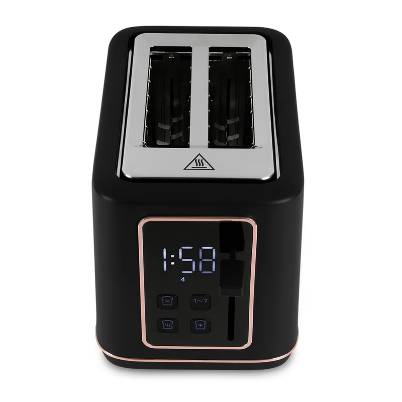 BerlingerHaus Toaster Digital Schwarz Roségold - 2 Schlitze - 870W