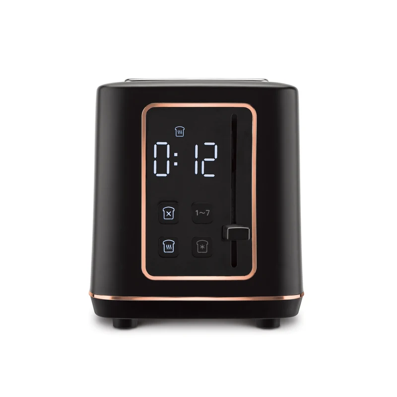 BerlingerHaus Toaster Digital Schwarz Roségold - 2 Schlitze - 870W