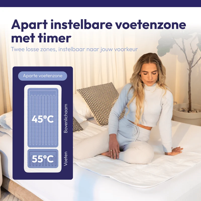 Elektrische Deken 190 x 90 cm – Met Aparte Voetenzone