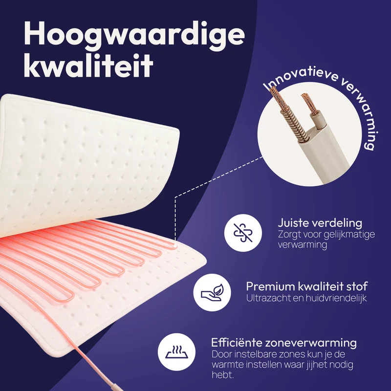Elektrische Deken 190 x 90 cm – Met Aparte Voetenzone