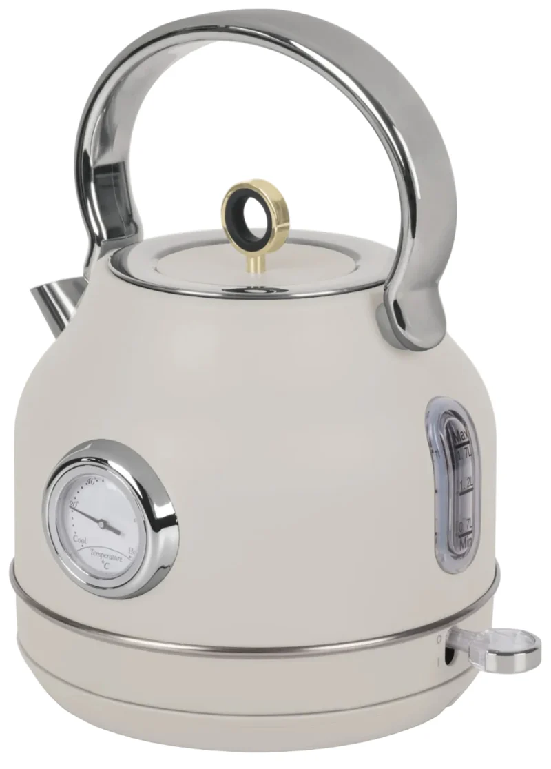 BerlingerHaus Wasserkocher Matt Crème - mit Thermometer - 1.7 Liter - 2200W