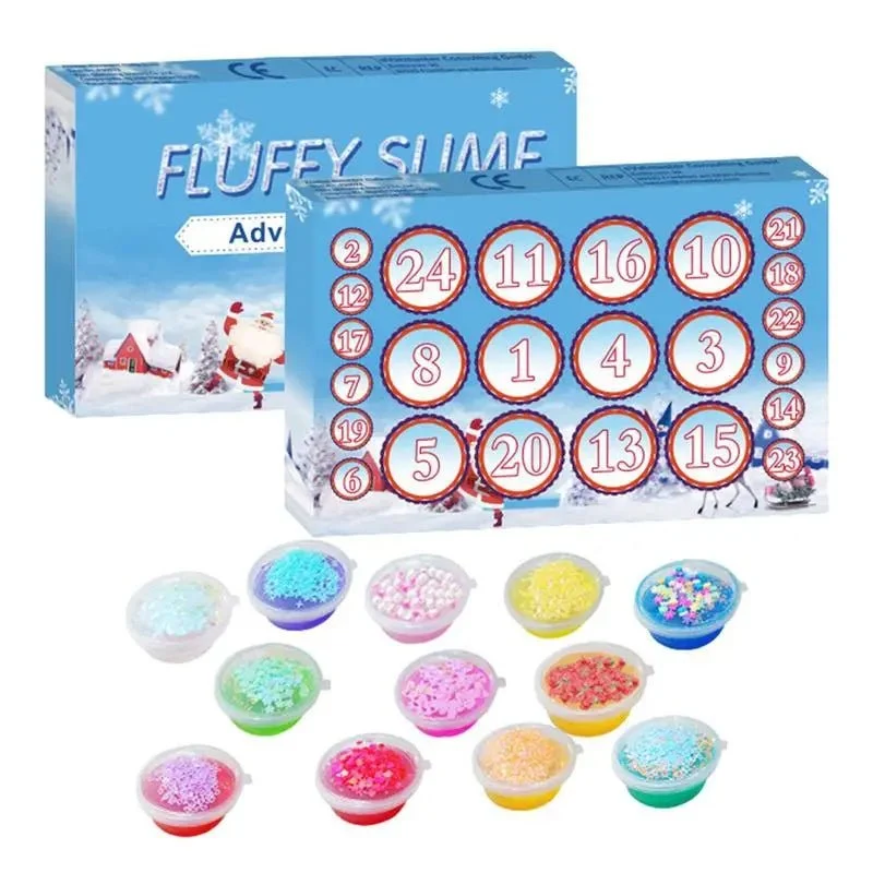 24 Dagen Slijm Adventskalender voor Kinderen – Kerst Countdown