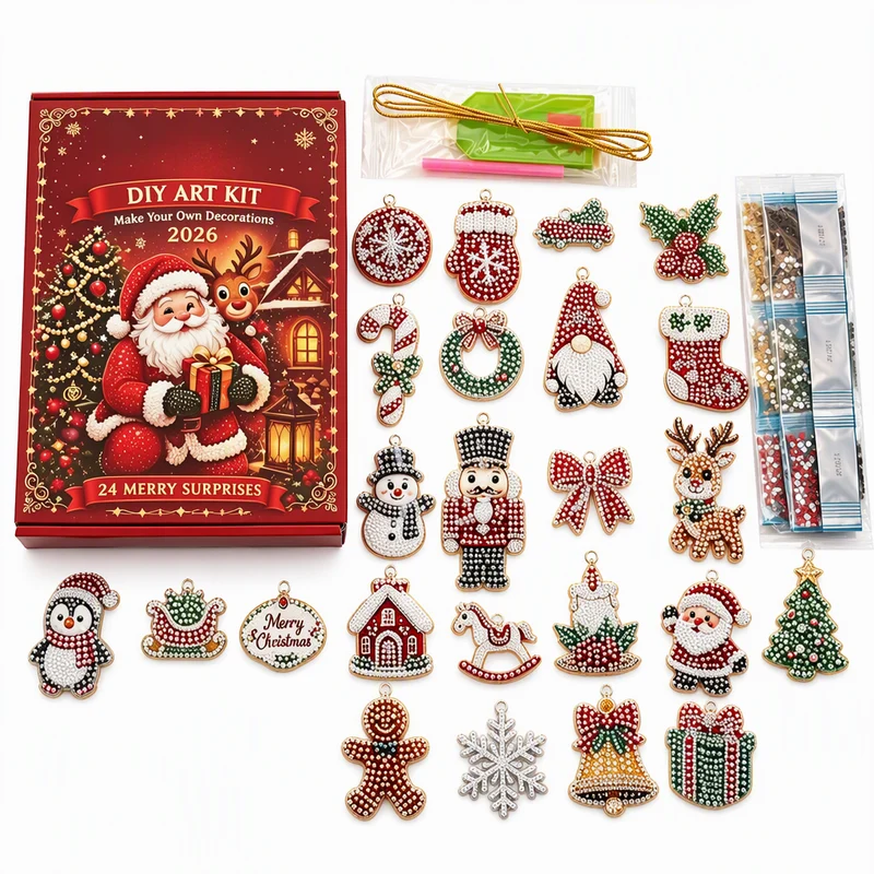 DIY Kerst Ornamenten Adventskalender 2026 – 24 Dagen
