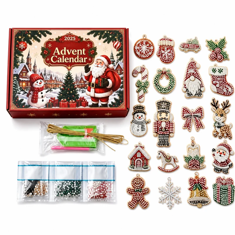 DIY Kerst Ornamenten Adventskalender 2026 – 24 Dagen