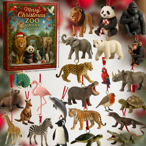 ZooYule | Vrolijk Kerstmis Zoo Adventskalender 2025 Feestelijke Aftelling