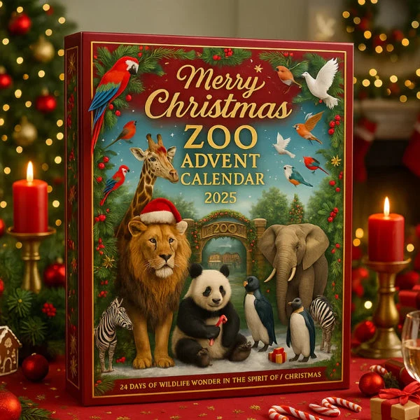 ZooYule | Vrolijk Kerstmis Zoo Adventskalender 2025 Feestelijke Aftelling