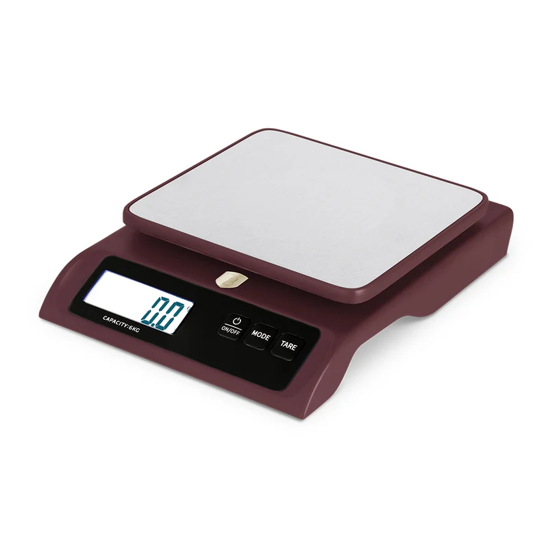BerlingerHaus Küchenwaage Digital Bordeaux - Maximal 6 kg