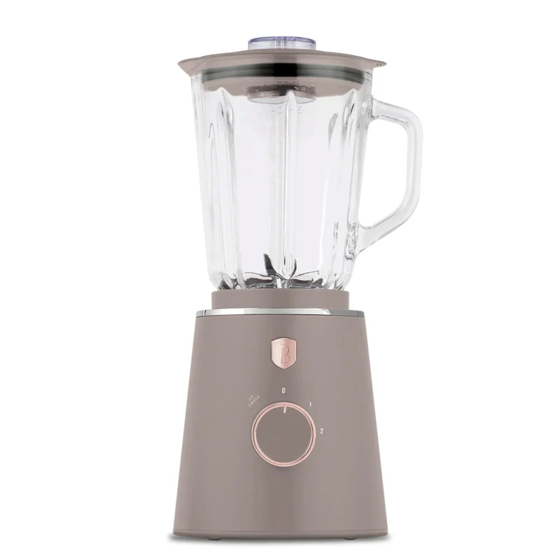 BerlingerHaus Standmixer Taupe - Glaskanne - 1,5 Liter - 1000W