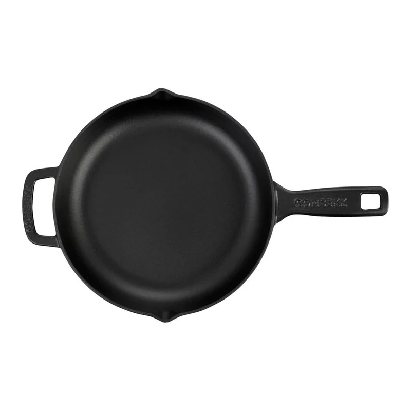 Combekk Bratpfanne Classic Gusseisen Schwarz ø 26 cm - emaillierte Antihaftbeschichtung