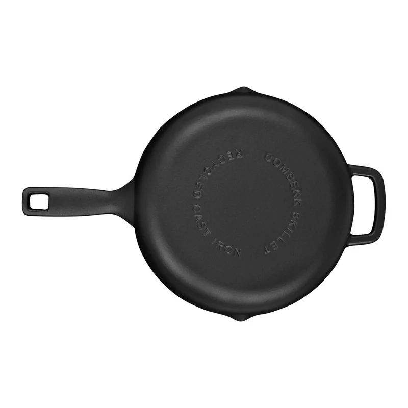 Combekk Bratpfanne Classic Gusseisen Schwarz ø 26 cm - emaillierte Antihaftbeschichtung