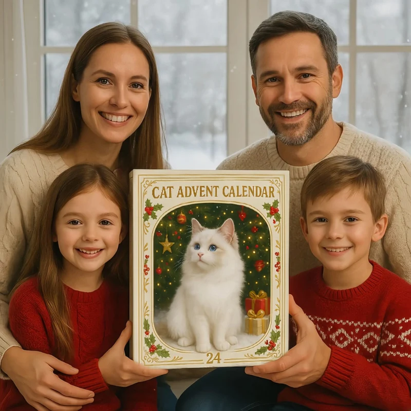 MeowMas | Kat Kerst Countdown Breng Vreugde en Kerstsfeer in Uw Huis