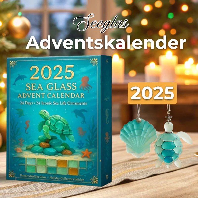 ShellSpark Adventskalender 2025 | Ontdek dagelijkse verrassingen met milieuvriendelijke zee-glaskunstschatten!