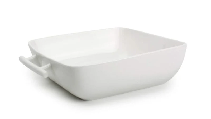 BonBistro Yong Squito Auflaufformen - 19 x 19 x 6 cm / 1,4 Liter - Weiß - 2er-Pack