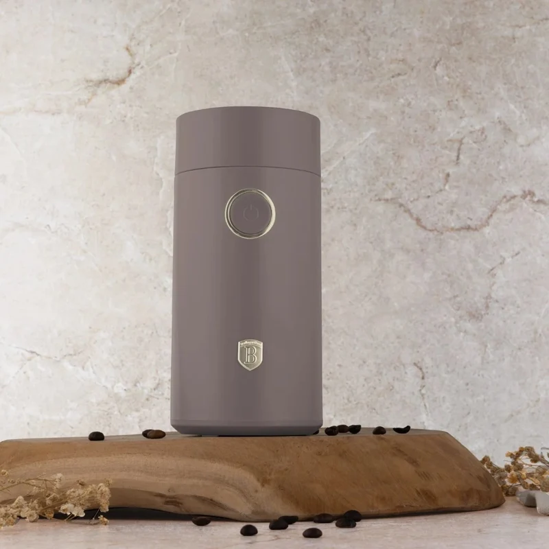 BerlingerHaus Elektrische Kaffeemühle / Kaffeebohnenmühle - Taupe - 150W