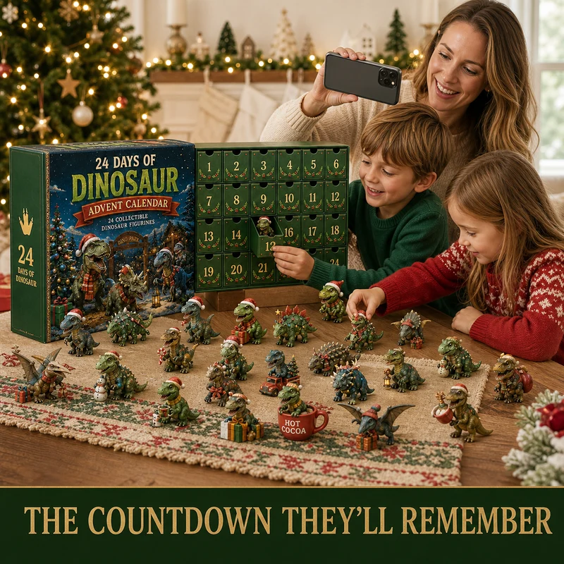 Dinosaur Kerst Adventskalender – 24 Dagen, 24 Dino Verzamelfiguren
