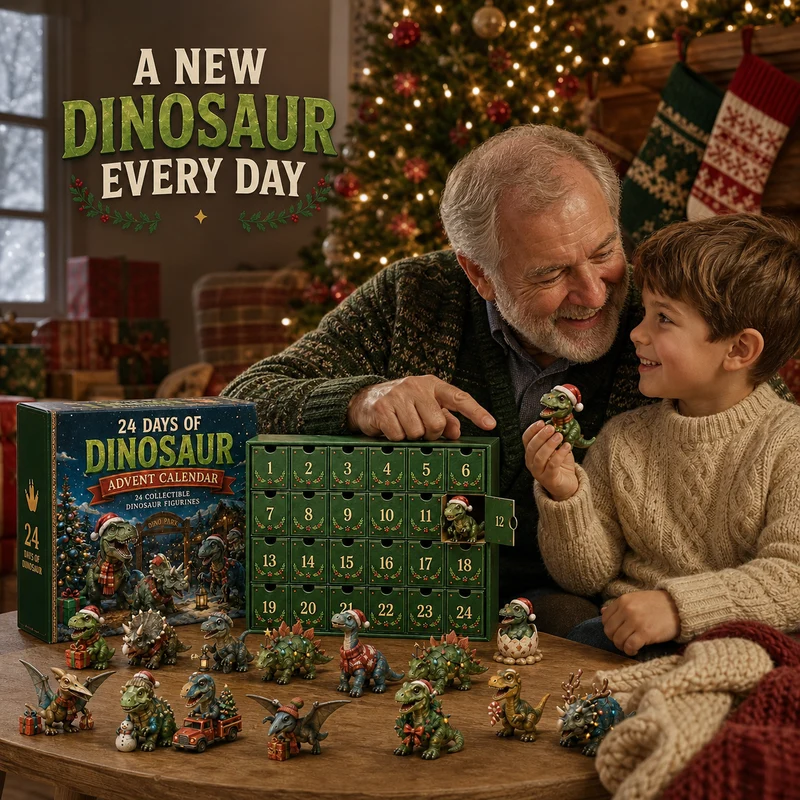 Dinosaur Kerst Adventskalender – 24 Dagen, 24 Dino Verzamelfiguren