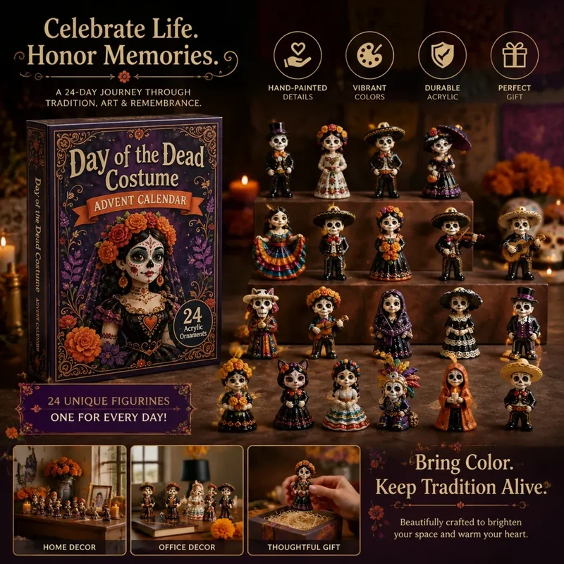 Dag van de Doden Adventskalender 2026 – 24 Acryl Charms Blind Box