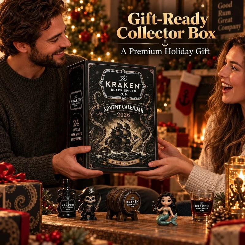 Kraken Rum Adventskalender – 24-Daagse Mini Flessen Kerst Countdown
