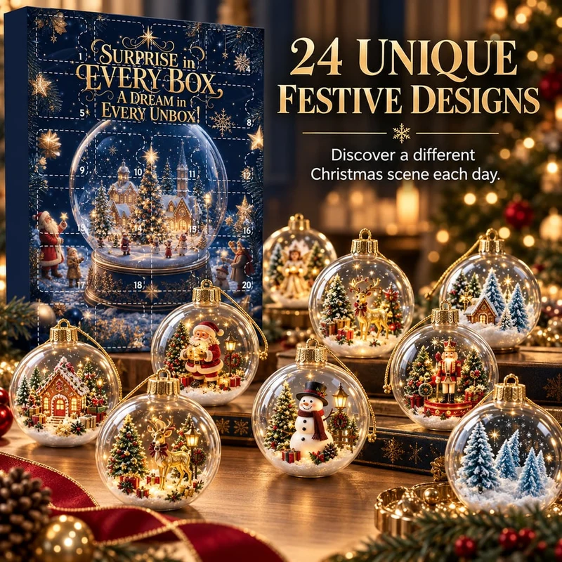 Kerstballen Adventskalender 2026 – 24 Dagen Vol Kerstverrassingen