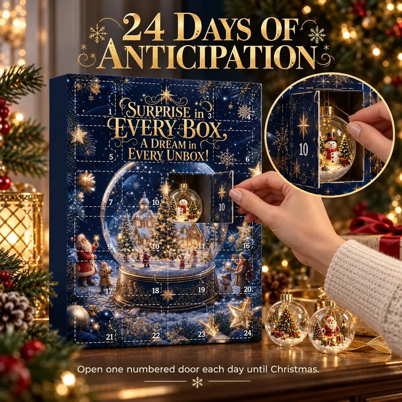 Kerstballen Adventskalender 2026 – 24 Dagen Vol Kerstverrassingen