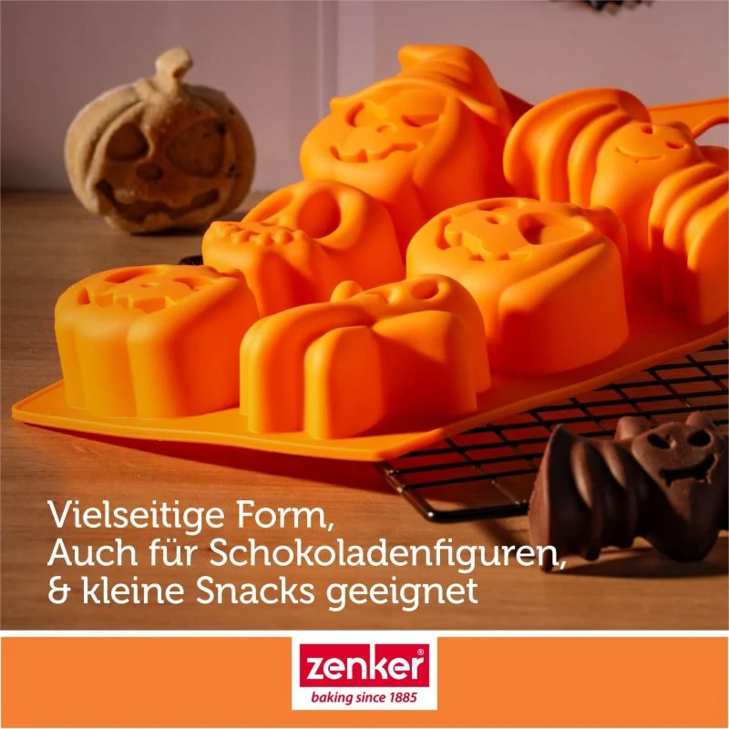 Minikuchen- & Eiswürfelform Halloween – 6er - Zenker