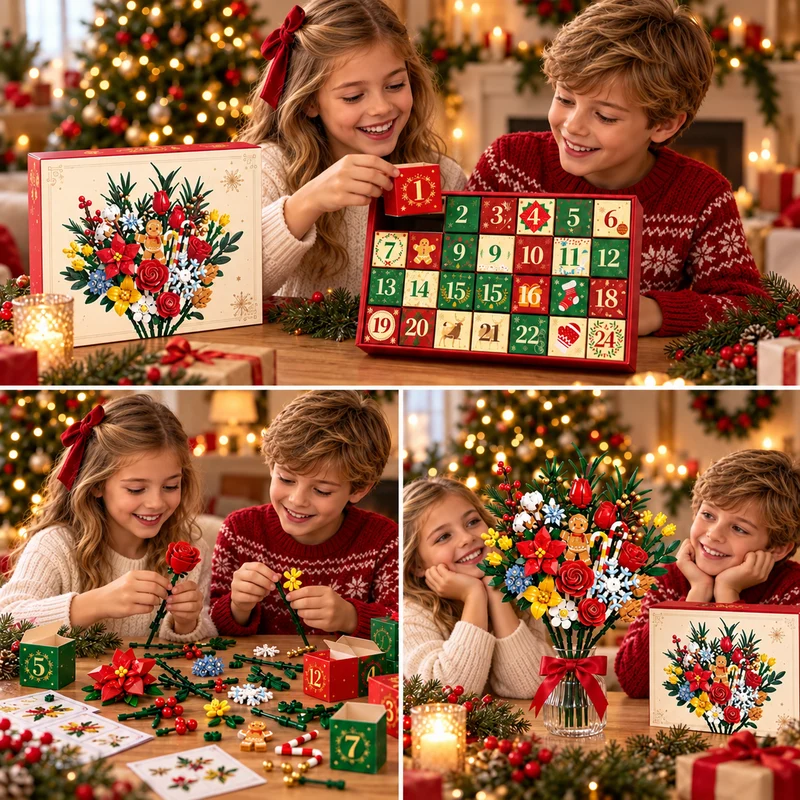 Bloemen Adventskalender 2026 – Bouw Je Eigen Magisch Kerstboeket
