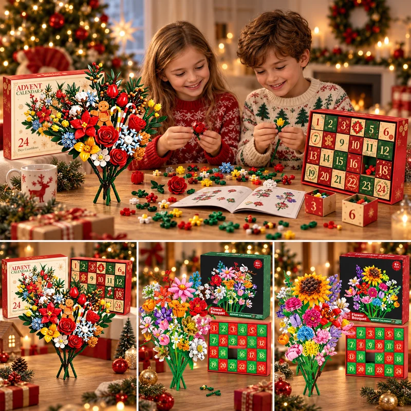 Bloemen Adventskalender 2026 – Bouw Je Eigen Magisch Kerstboeket
