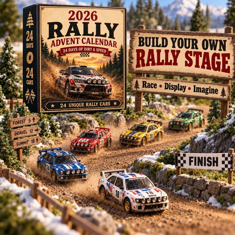 Rally Adventskalender 2026 – 24 Dagen Vol Rallyauto's om te Verzamelen