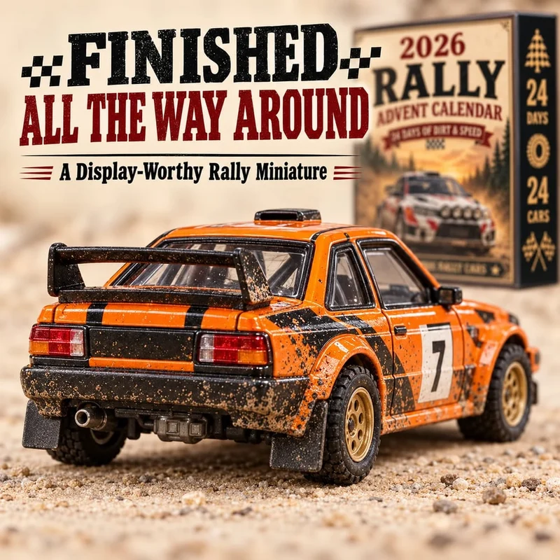 Rally Adventskalender 2026 – 24 Dagen Vol Rallyauto's om te Verzamelen