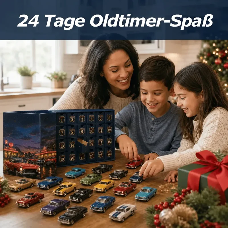 Amerikaanse Auto’s Adventskalender 2026 – 24 Klassieke Oldtimers