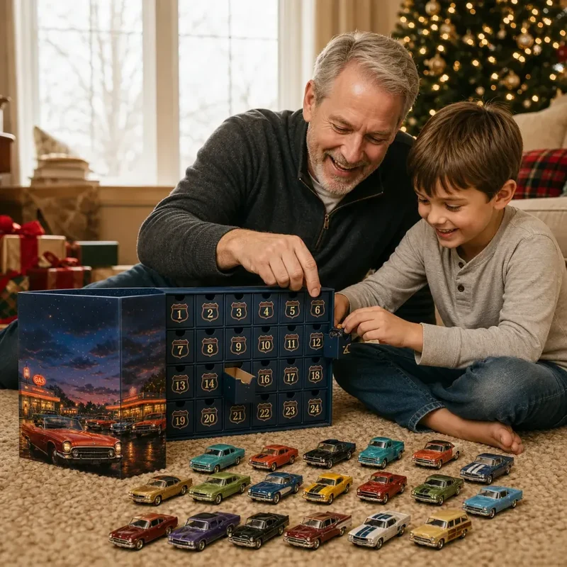Amerikaanse Auto’s Adventskalender 2026 – 24 Klassieke Oldtimers