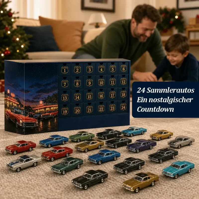 Amerikaanse Auto’s Adventskalender 2026 – 24 Klassieke Oldtimers