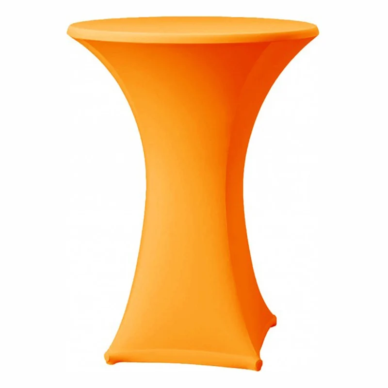 Stehtisch-Stretch-Husse orange