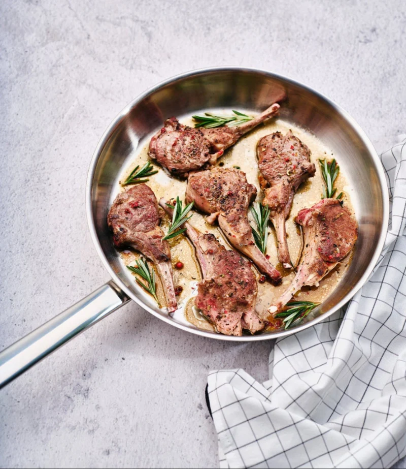 Cookinglife Bratpfannenset Superior Ø 24 und 28 cm – geeignet für alle Wärmequellen – ohne Antihaftbeschichtung