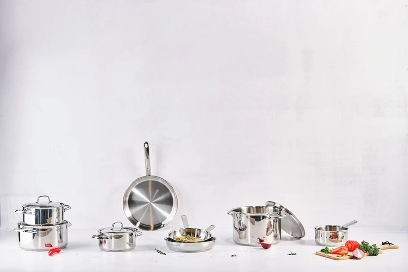 Cookinglife Bratpfanne Superior Edelstahl Ø 24 cm – geeignet für alle Wärmequellen – ohne Antihaftbeschichtung