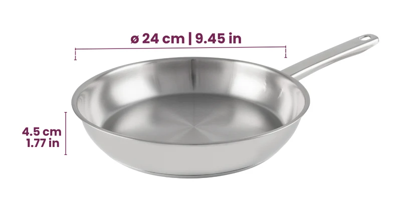 Cookinglife Bratpfannenset Superior Ø 24 und 28 cm – geeignet für alle Wärmequellen – ohne Antihaftbeschichtung