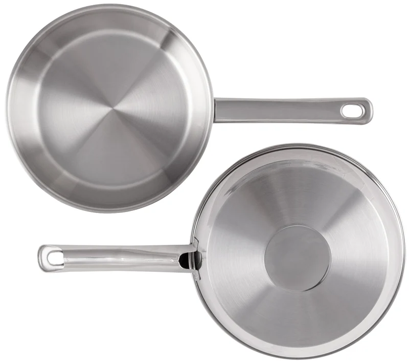 Cookinglife Bratpfannenset Superior Ø 24 und 28 cm – geeignet für alle Wärmequellen – ohne Antihaftbeschichtung