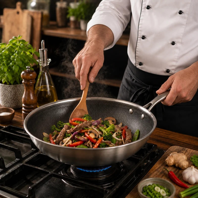 Cookinglife Wokpfanne HexaCook Hybride Pfanne ø 28 cm - NON STICK - geeignet für alle Wärmequellen - keramische Antihaftbeschichtung