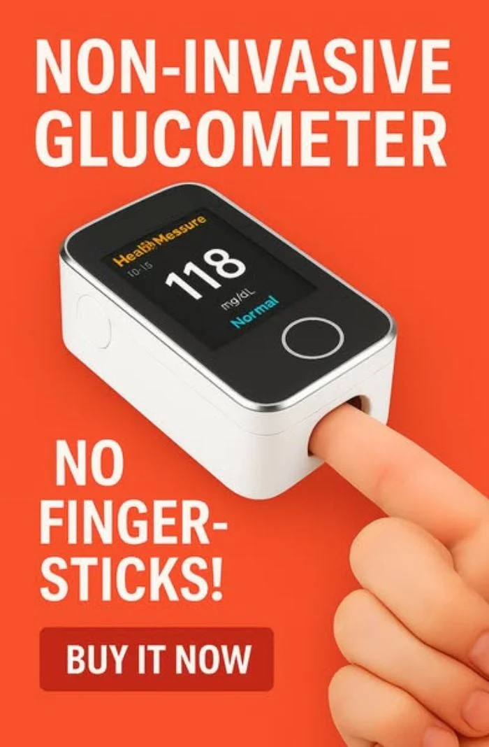 Niet-invasieve bloedsuikermonitor — 5-seconden aflezing | - 99% nauwkeurigheid 8-1