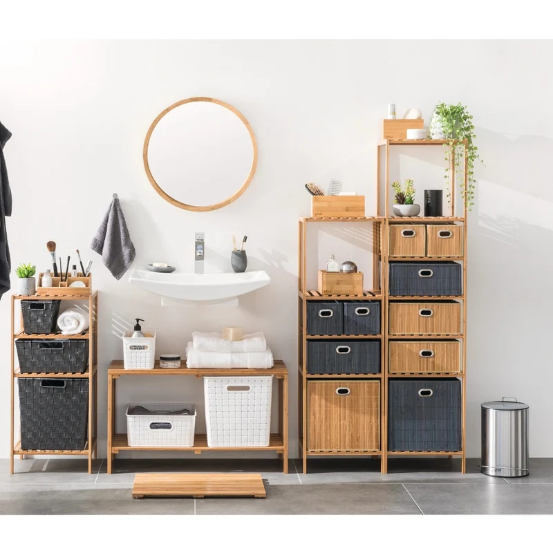 Opbergmand bamboe voorkant small Five®