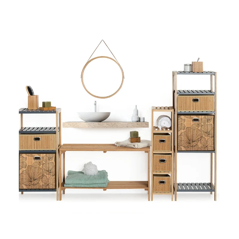 Opbergmand bamboe voorkant medium Five®