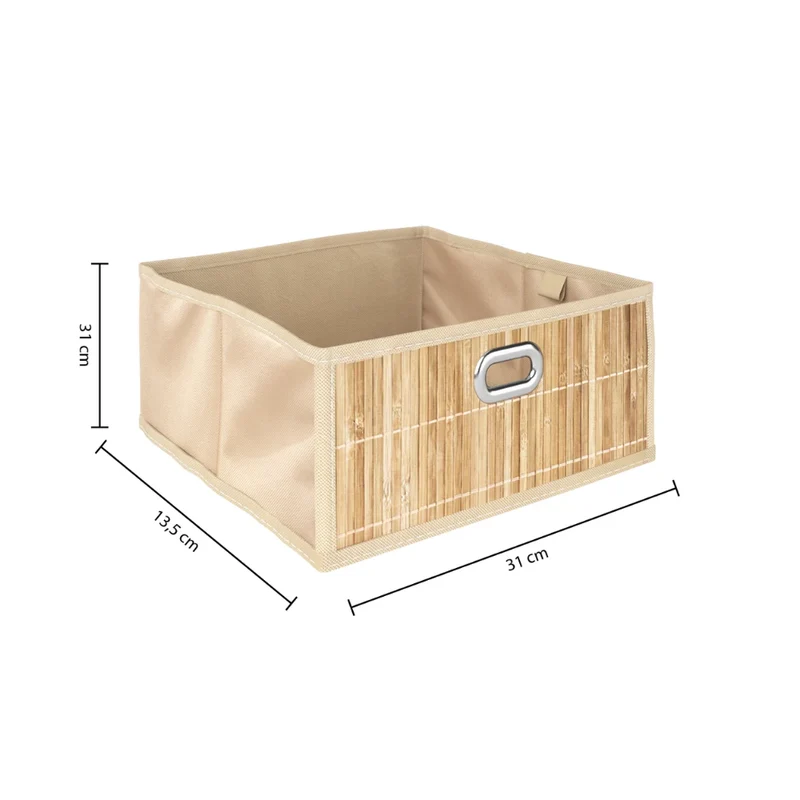 Opbergmand bamboe voorkant medium Five®