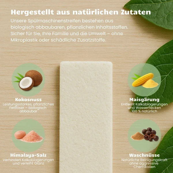 Umweltfreundliche Spülmaschinenstreifen 40er Pack