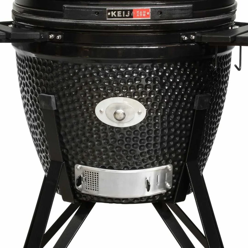 Keij Kamado Pro - Starterset Groß Schwarz - Kamado BBQ Grill Set